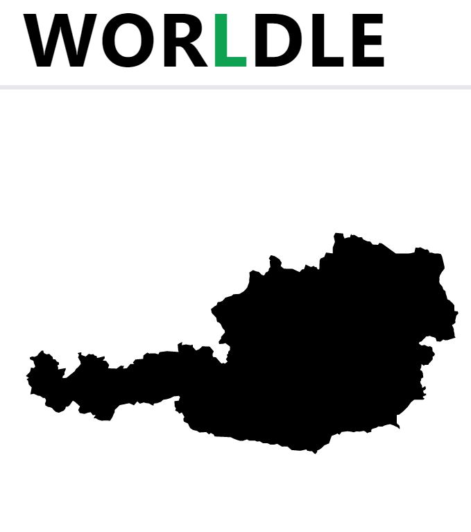 Daily Worldle 424 Country - March 21st 2023