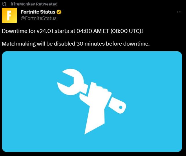 Fortnite 3.85 Server Downtime March 20 2023