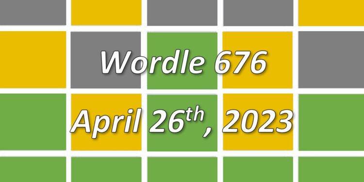 Daily Wordle 706 - 26th April 2023
