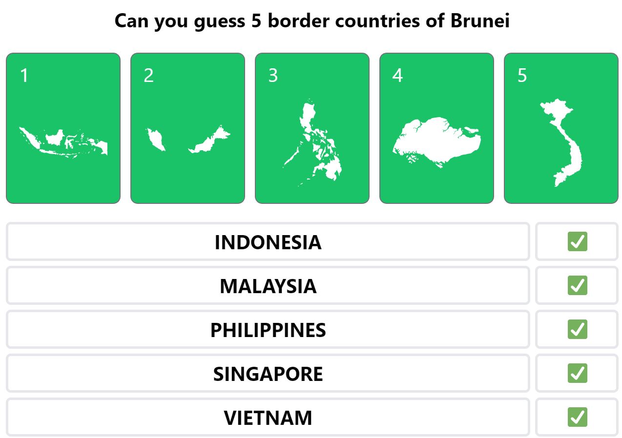 Daily Worldle 450 Bonus Neighbouring Countries Answers - April 16th 2022