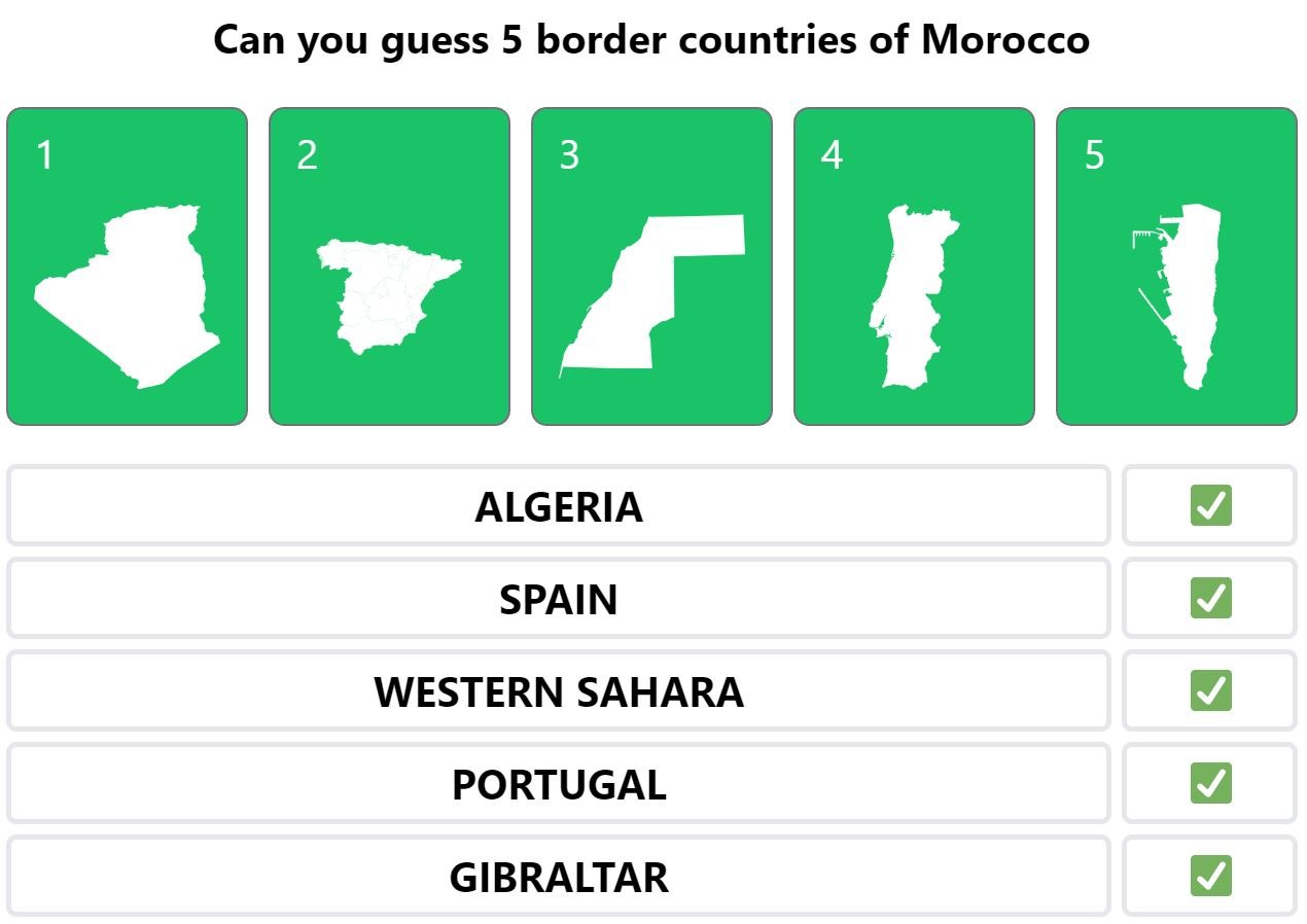 Daily Worldle 456 Bonus Neighbouring Countries Answers - April 22nd 2022