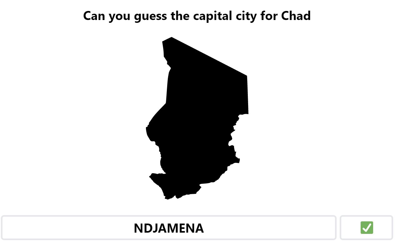 Daily Worldle 458 Bonus Capital City - April 24th 2023