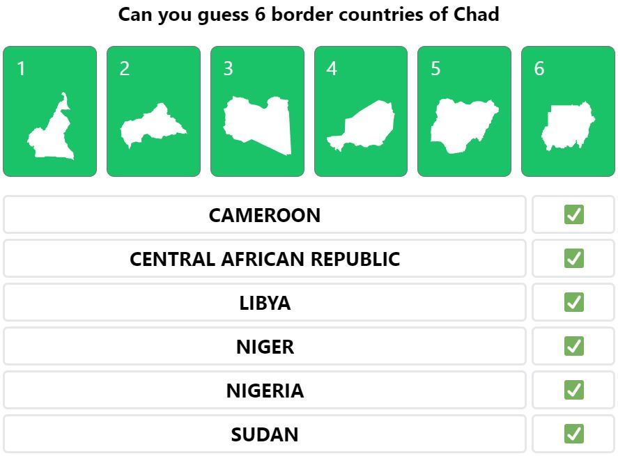 Daily Worldle 458 Bonus Neighbouring Countries Answers - April 24th 2022