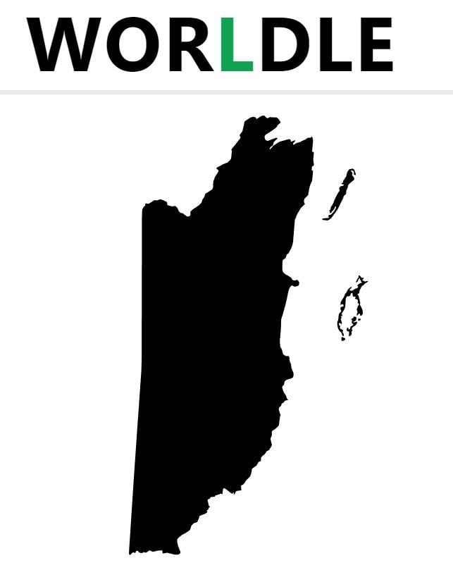 Daily Worldle 465 Country - May 1st 2023
