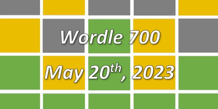 ‘Wordle’ Answer Today 700 May 20th 2023 – Hints and Solution (5/20/23