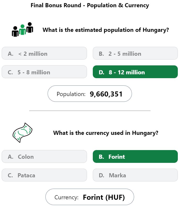 Daily Worldle 471 Bonus Currency & Population Answer - May 7th 2023