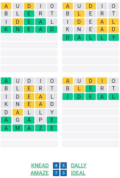 Daily Quordle game answers: Today's Quordle words of the day (February 1) -  Dexerto