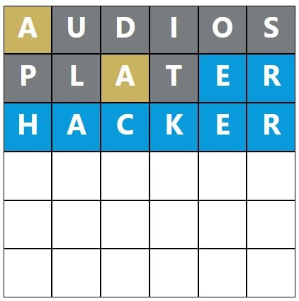 Daily Word Hurdle #1047 Morning Answer - 25th June 2023