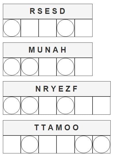 Daily Jumble Puzzle - 4th July 2023