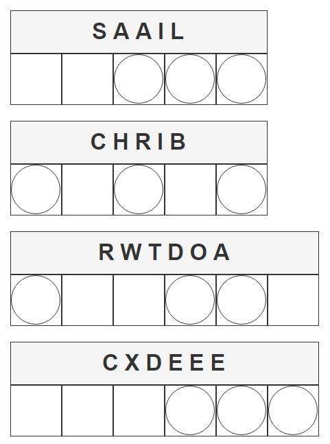 Daily Jumble Puzzle - 6th July 2023