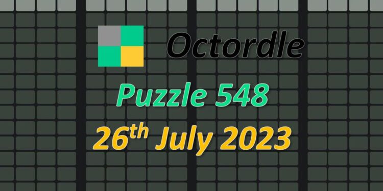Daily Octordle 548 - July 26th 2023