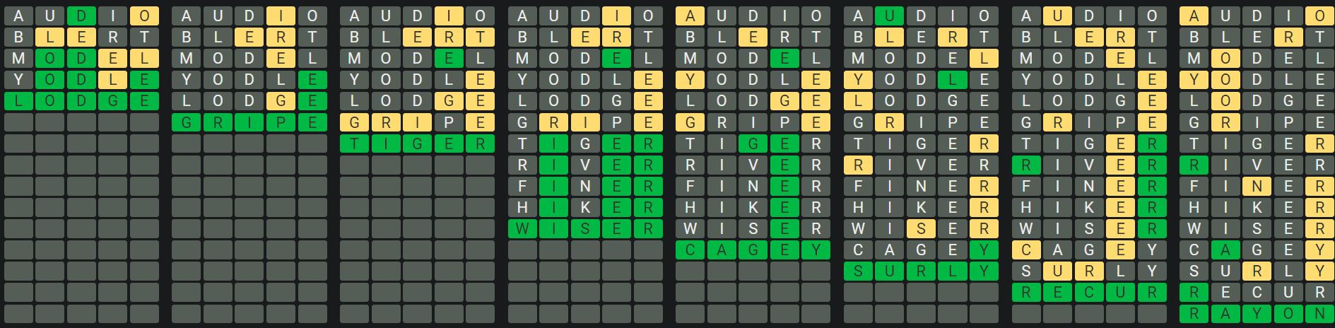 Daily Octordle 553 Sequence Answer - July 31st 2023
