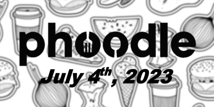 Daily Phoodle - 4th July 2023