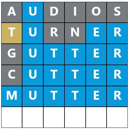 Daily Word Hurdle #1095 Morning Answer - 19th July 2023