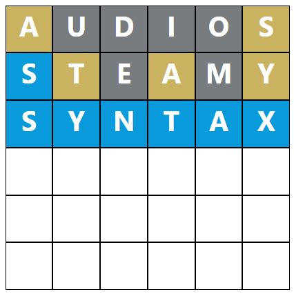 Daily Word Hurdle #1096 Afternoon Answer - 19th July 2023