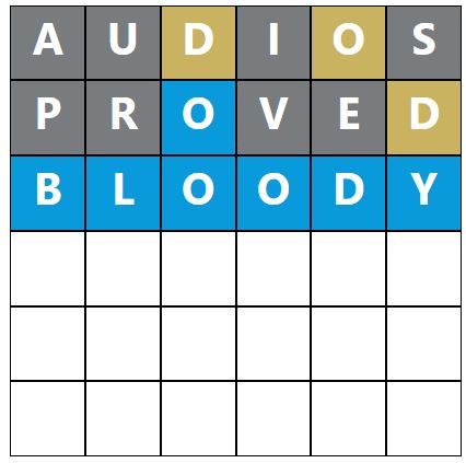 Daily Word Hurdle #1112 Afternoon Answer - 27th July 2023