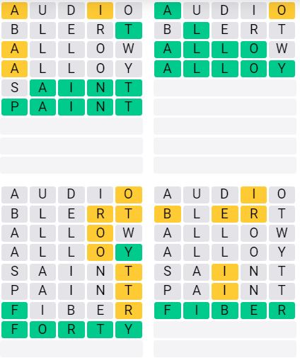 Today's Quordle Puzzle #26 Answer - February 19 2022 4 Daily Words Solution  - Fortnite Insider