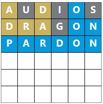 Daily Word Hurdle #1169 Morning Answer - 25th August 2023