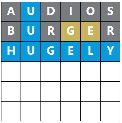 Daily Word Hurdle #1170 Afternoon Answer - 25th August 2023