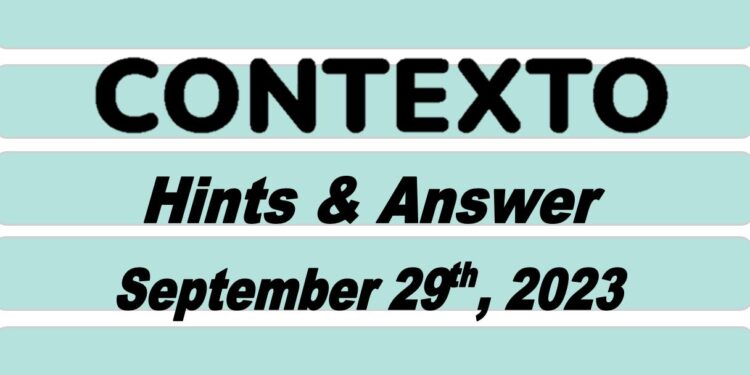 Daily Contexto 377 - September 29th 2023
