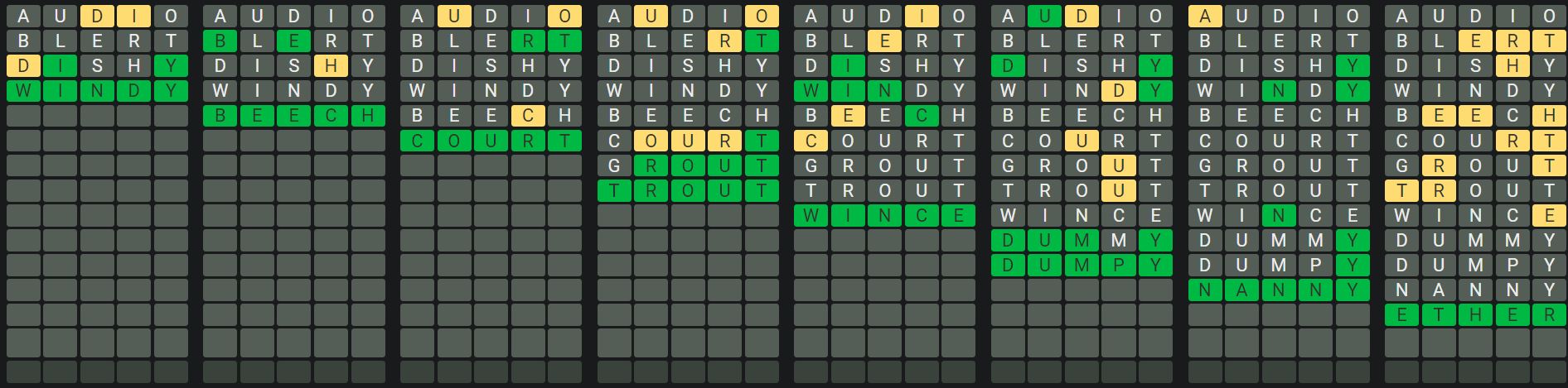 Daily Octordle 602 Sequence Answer - September 18th 2023