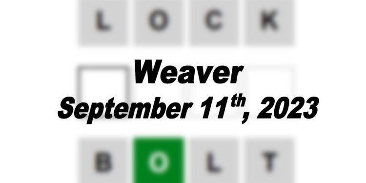 Daily Weaver Answers - 11th September 2023