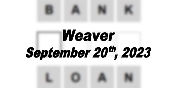 Daily Weaver Answers - 20th September 2023