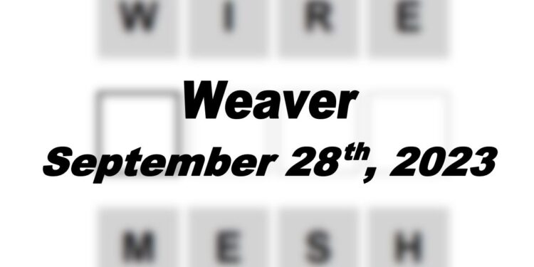 Daily Weaver Answers - 28th September 2023