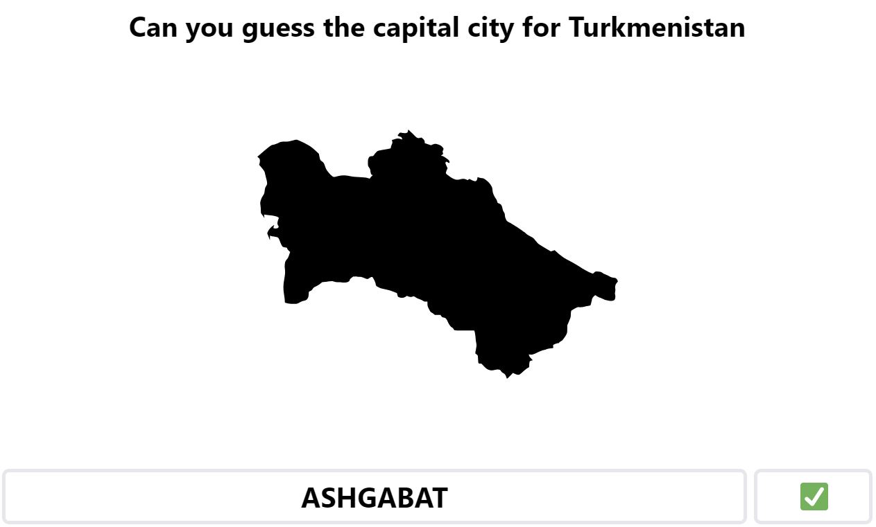 Daily Worldle 614 Bonus Capital City - September 27th 2023
