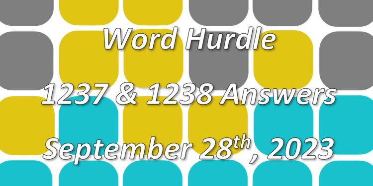Word Hurdle #1237 & #1238 - 28th September 2023