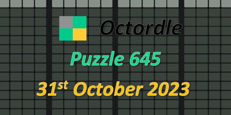 Daily Octordle 645 - October 31st 2023