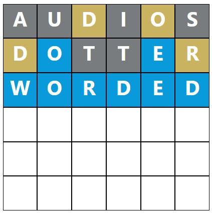 Daily Word Hurdle #1247 Morning Answer - 3rd October 2023