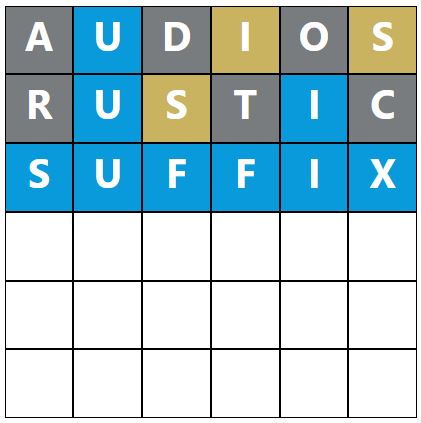 Daily Word Hurdle #1303 Morning Answer - 31st October 2023
