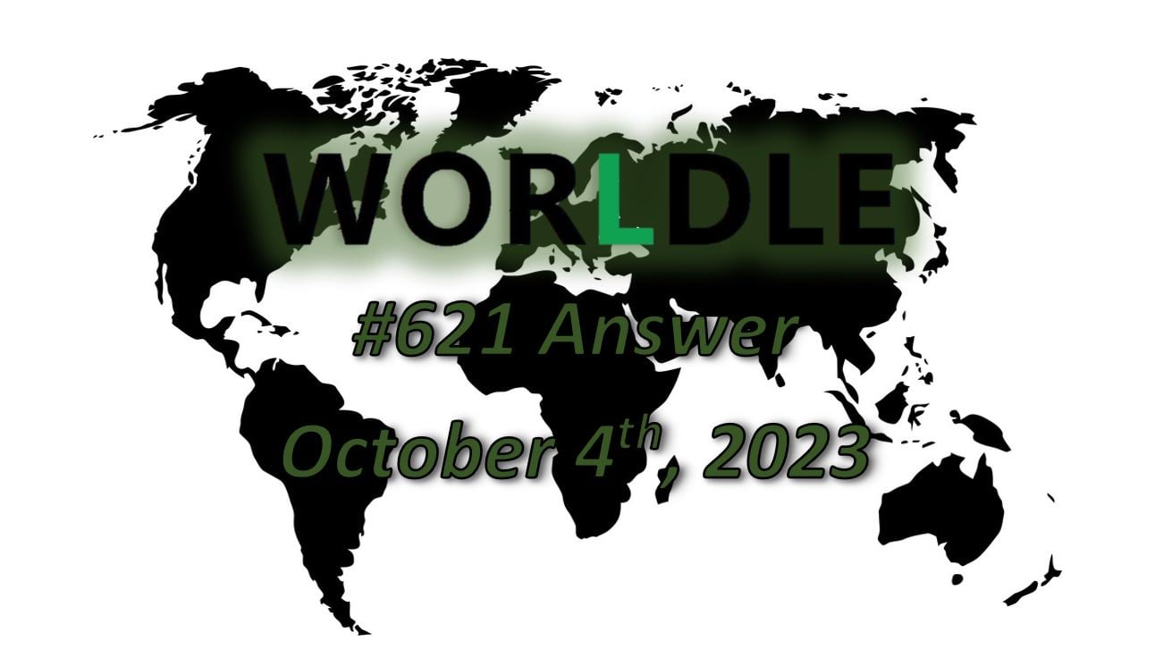 Geography ‘Worldle’ Country Answer Today 621 Map Game October 4th