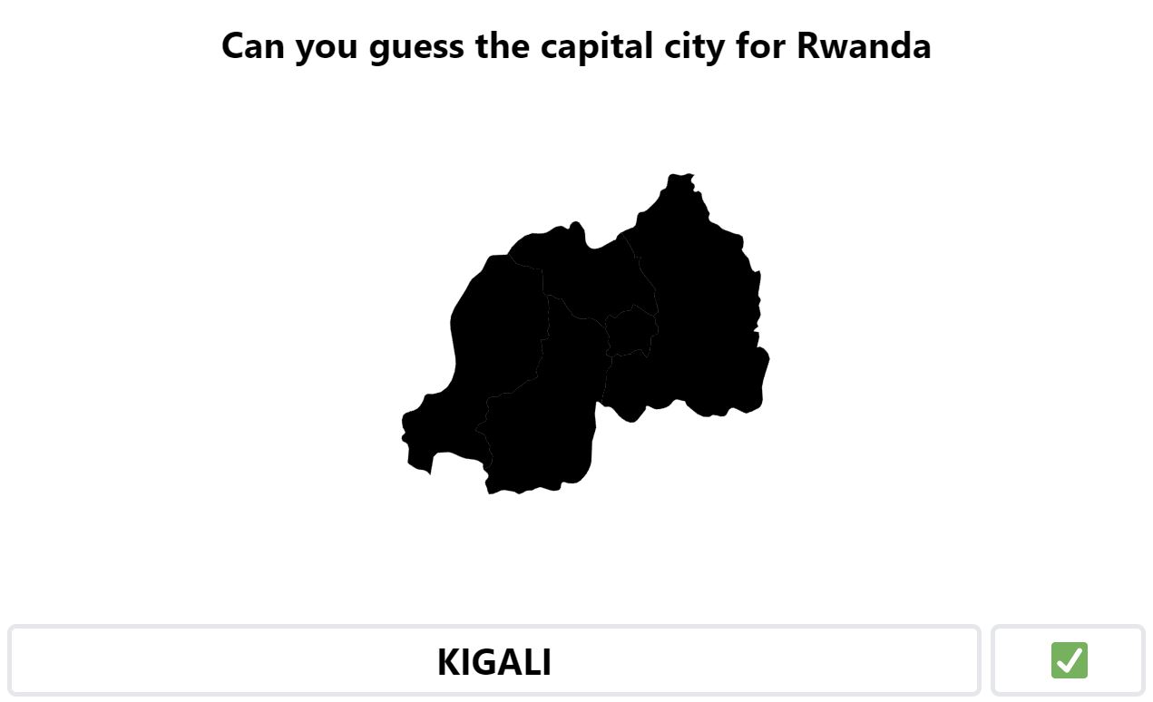 Daily Worldle 648 Bonus Capital City - October 31st 2023