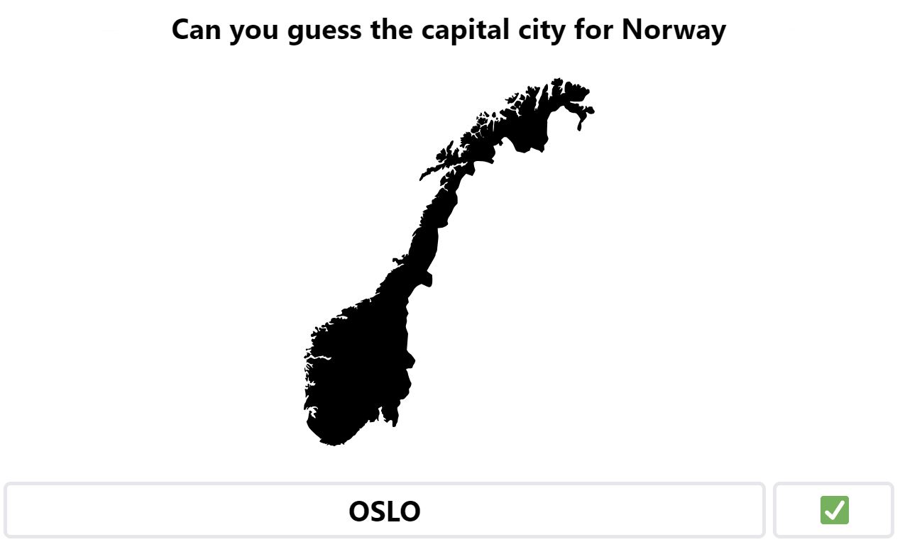 Daily Worldle 649 Bonus Capital City - November 1st 2023