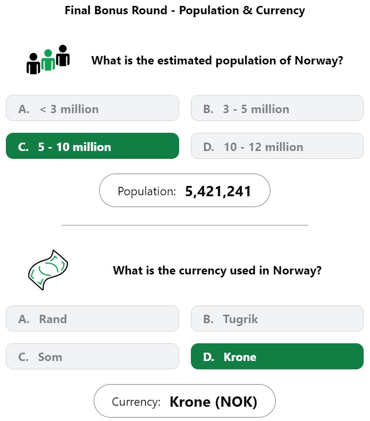 Daily Worldle 649 Bonus Currency & Population Answer - November 1st 2023