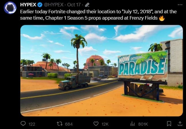 Fortnite chapter 1 season 5 map