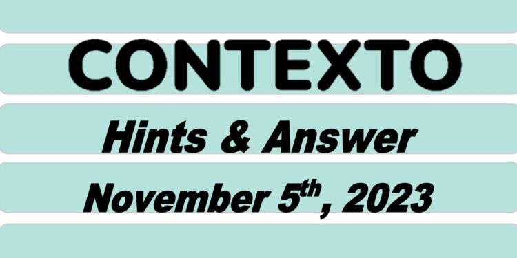 Daily Contexto 413 - November 5th 2023