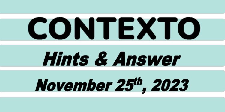 Daily Contexto 433 - November 25th 2023