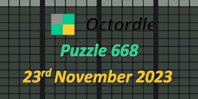 Daily Octordle 668 - November 23rd 2023