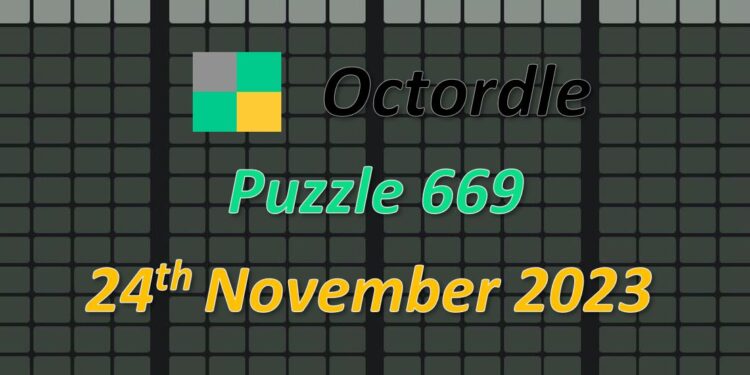 Daily Octordle 669 - November 24th 2023
