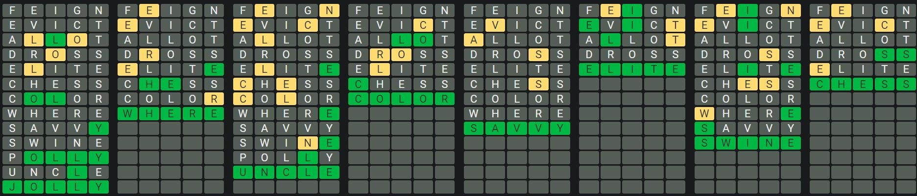 Daily Octordle 669 Rescue Answer - November 24th 2023