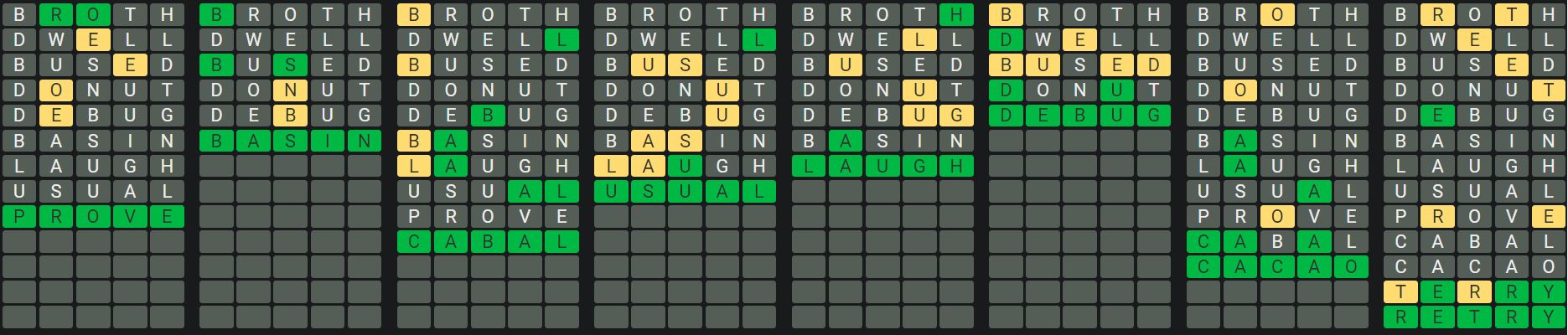 Daily Octordle 670 Rescue Answer - November 25th 2023
