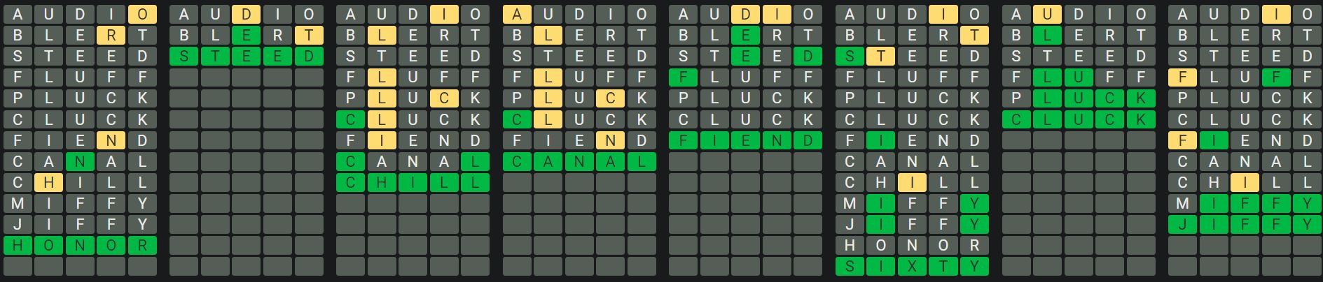 Daily Octordle 671 Sequence Answer - November 26th 2023