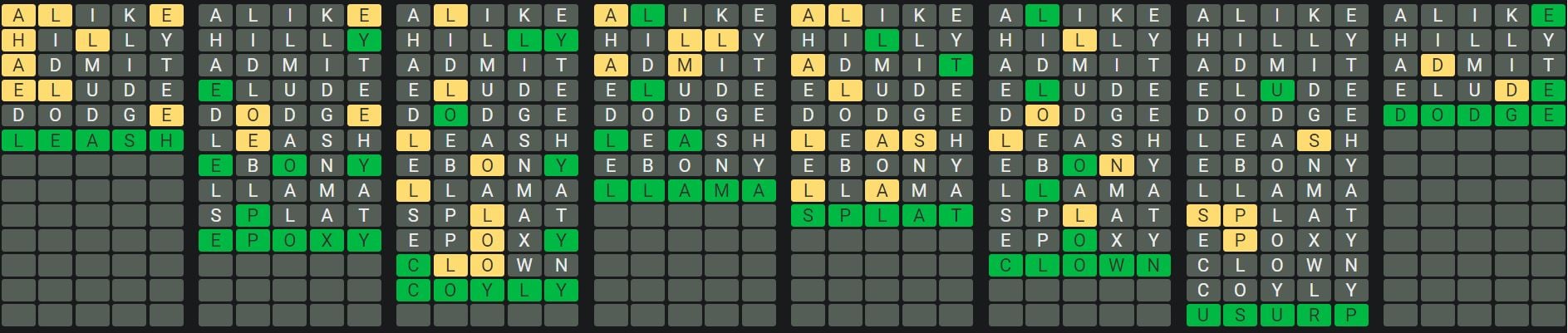 Daily Octordle 674 Rescue Answer - November 29th 2023
