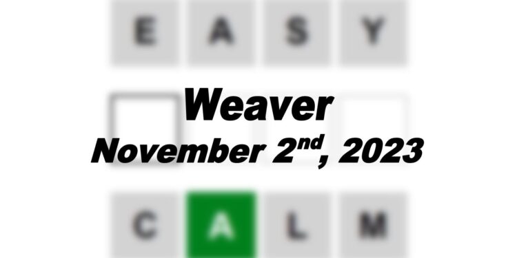 Daily Weaver Answers - 2nd November 2023