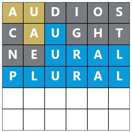 Daily Word Hurdle #1310 Afternoon Answer - 3rd November 2023