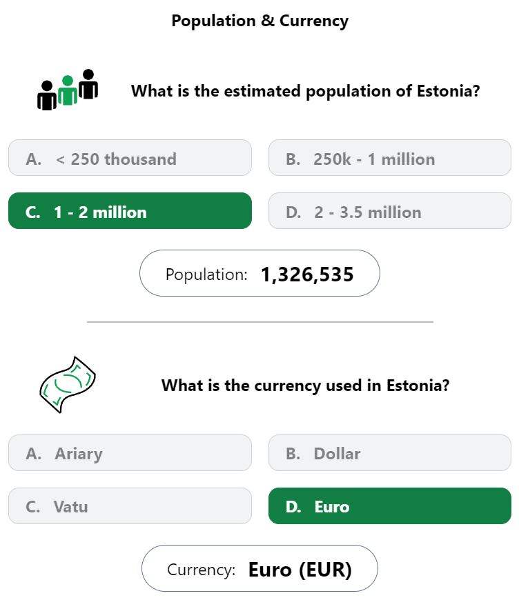 Daily Worldle 655 Bonus Currency & Population Answer - November 7th 2023