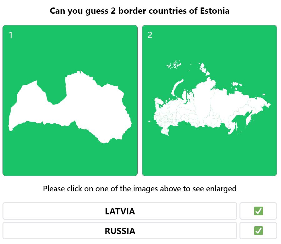 Daily Worldle 655 Bonus Neighbouring Countries Answers - November 7th 2022